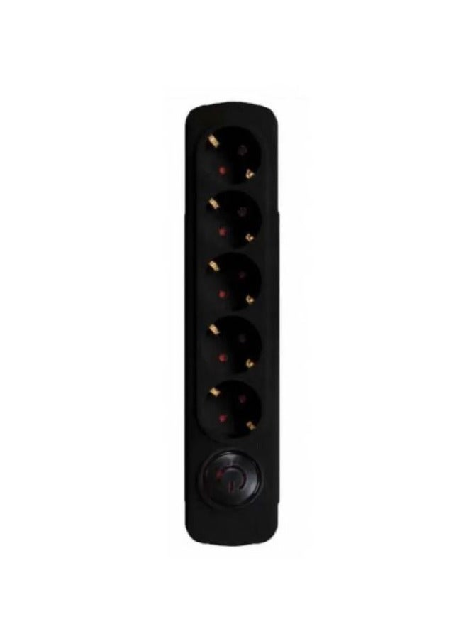 Elios Premio Electrical connector, 5 Power Socket - Black - Image 1