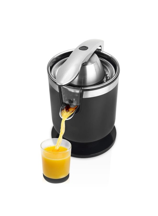 Tradeo 200W Citrus Juicer with Stainless Steel Filter & Anti-Drip Spout Black - Image 1