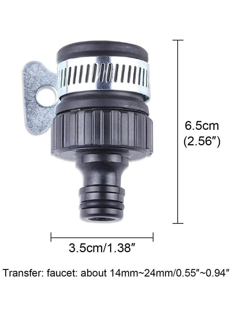 مجموعة من 3 قطع من وصلات خرطوم الصنبور العالمية للمطبخ والبستنة وغسيل السيارات - Image 2