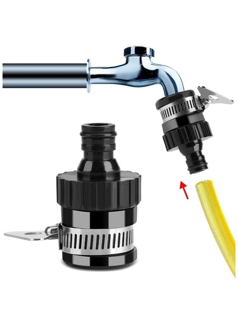 مجموعة من 3 قطع من وصلات خرطوم الصنبور العالمية للمطبخ والبستنة وغسيل السيارات - Image 4