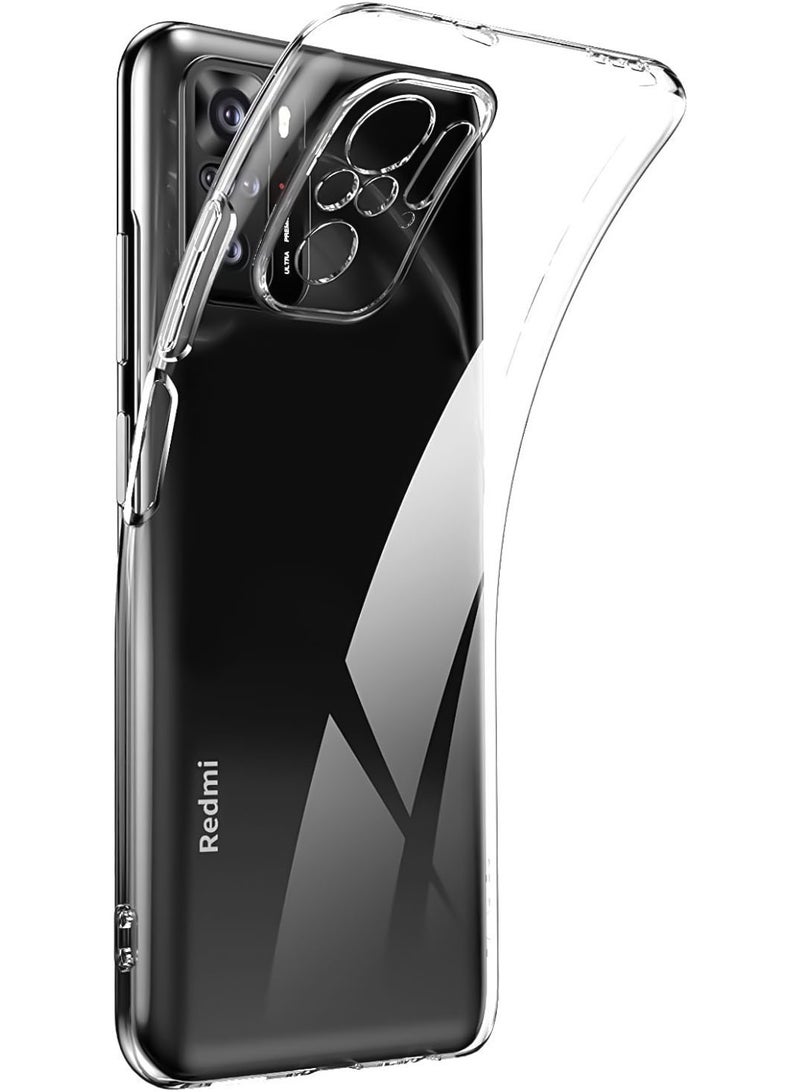 Case Compatible with Xiaomi Redmi Note 10S / Note 10 4G Case Crystal Clear Soft TPU Gel Case Flexible Silicone Anti-Scratch Camera Protection Transparent TPU Cover - Clear - Image 1