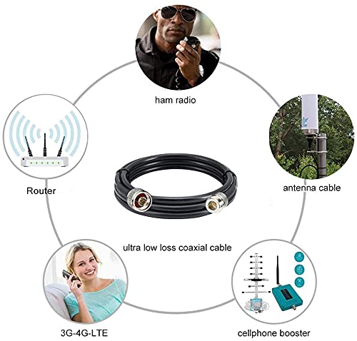 XRDS -RF 3ft N Male to N Female Cable, 50 ohm KMR240 Low Loss N Connector Coax Extension Cable Jumper for WiFi/Ham Radio Antenna, Signal Booster, Router, Amplifier - Image 5