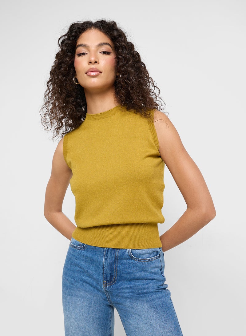 Ginger Lightweight Fine Knit Sweater Vest - Image 1