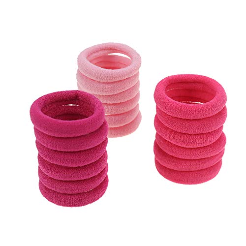 manipepe 100 Pack Pink Color Nylon Elastics Hair Bands for Baby Girls' Small Hair Ropes - Image 5