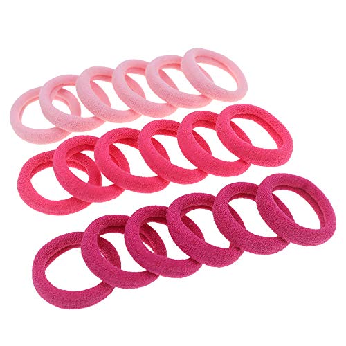 manipepe 100 Pack Pink Color Nylon Elastics Hair Bands for Baby Girls' Small Hair Ropes - Image 4