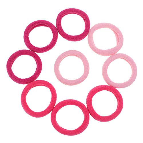 manipepe 100 Pack Pink Color Nylon Elastics Hair Bands for Baby Girls' Small Hair Ropes - Image 3