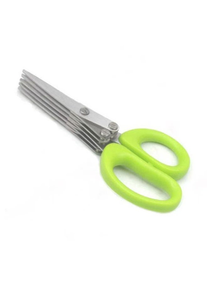 1 piece Multi-functional Stainless Steel 5 Layers Kitchen Scissors, Pepper Shredded Chopped Scallion Cutter Cut Cooking Tool - Image 3