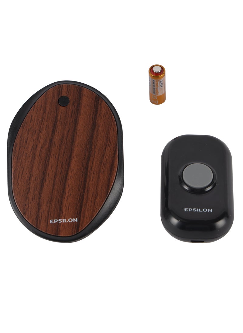 Epsilon Epsilon Door Bell- EPSDB1439/ with Wireless Remote Control, 38 Music in Soft Chord Series, No-Wire Installation, Battery Included/ Range up to 80 m, Light and Simple Design  - Image 1