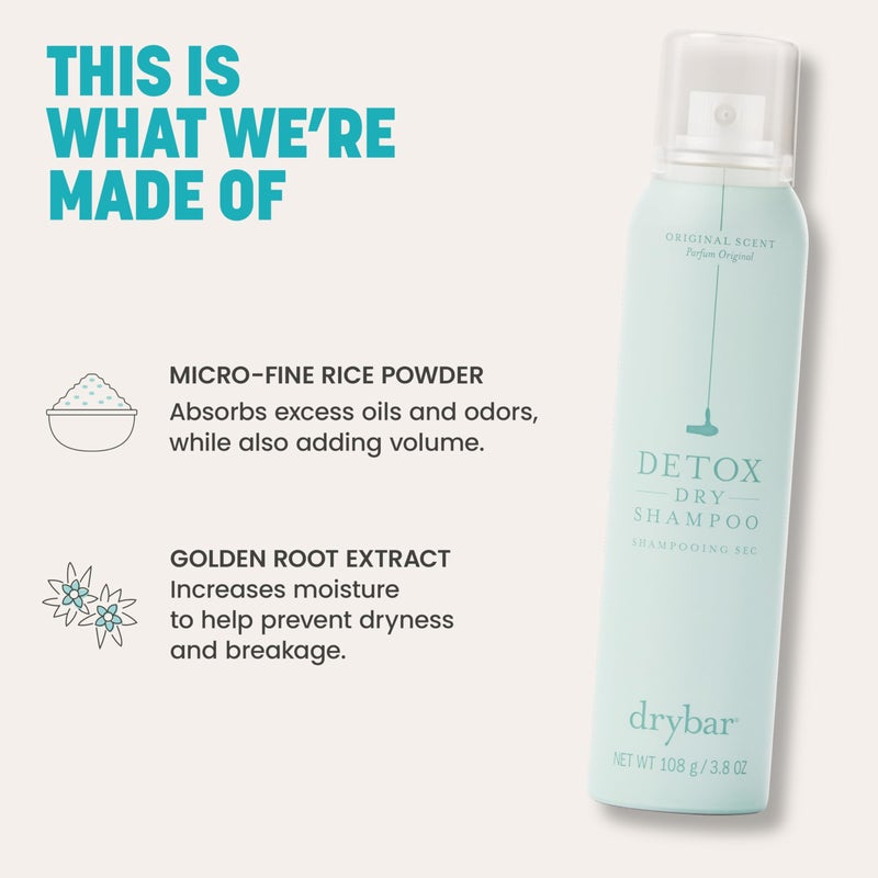 Drybar Detox Dry Shampoo Coconut Colada Scent - Full Size | Absorbs Excess Oil, Leaves Hair Looking and Feeling Clean & Refreshed with Extra Volume, All Hair Types - Image 4