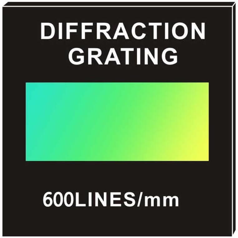 Holographic Transmission Diffraction Grating Sheet 600 Lines 50X50mm For Spectrophotometer Optical Experiments - Image 1