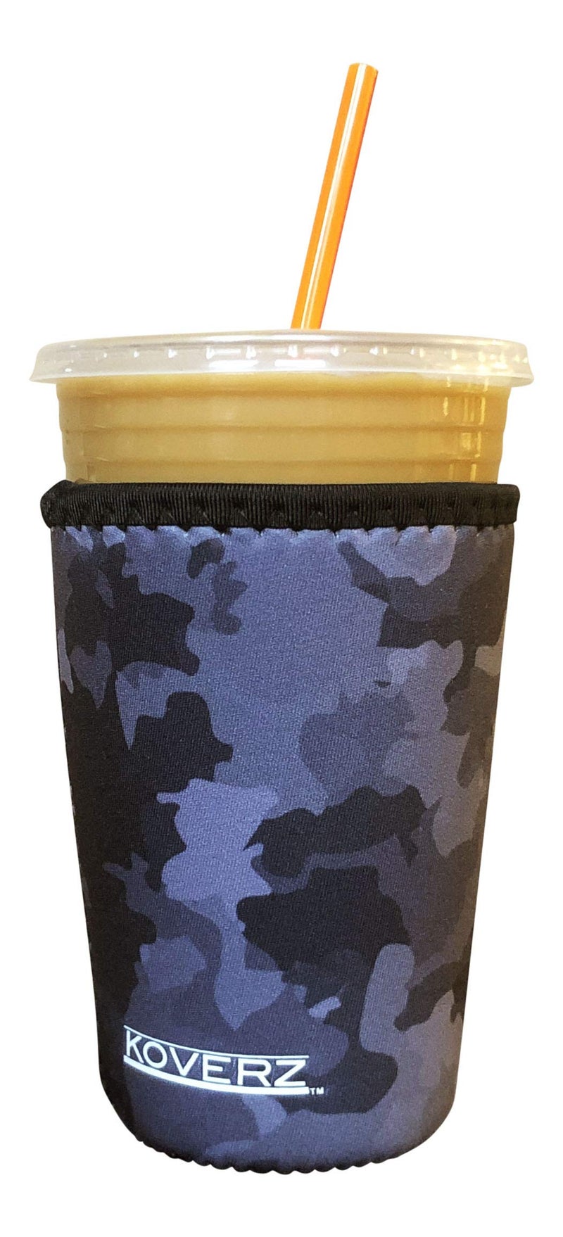 Koverz Neoprene Iced Coffee Sleeve - Medium Black Camo - Image 2