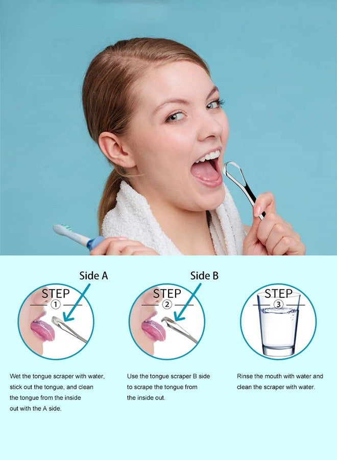 Generic Tongue Scraper Tongue Cleaner Stainless Steel Tongue Scrapers,Professional Tongue Cleaners  - Image 5