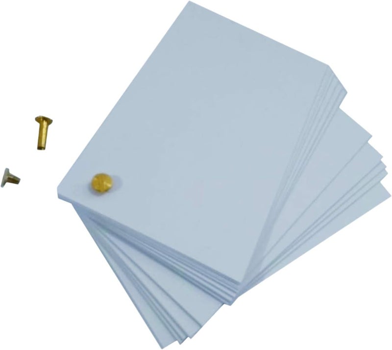 IMPRINT Punched Card Stock, Index Cards 3"x 5" White, 50 in This Package - Image 1