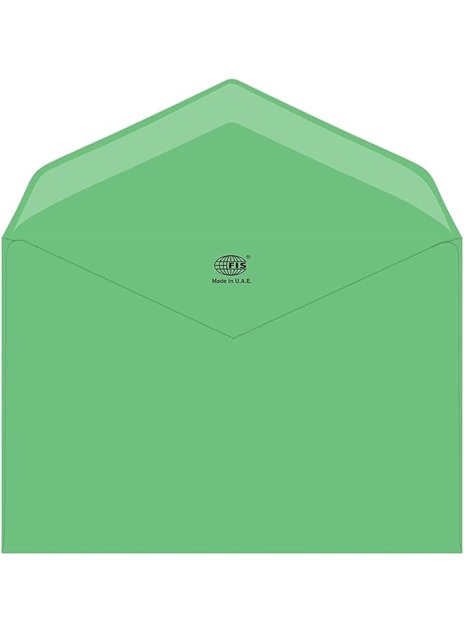 erorex Fsec8025Ggr50 80 Gsm Neon Glued Envelopes 50 Pack 145 X 200 Mm Size Green - Image 1