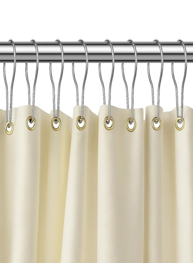12-Pack Rustproof Metal Shower Curtain Hooks for Bathroom, Heavy-Duty and Smooth Gliding - Image 2