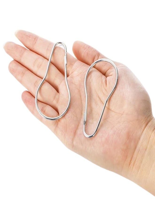 12-Pack Rustproof Metal Shower Curtain Hooks for Bathroom, Heavy-Duty and Smooth Gliding - Image 3