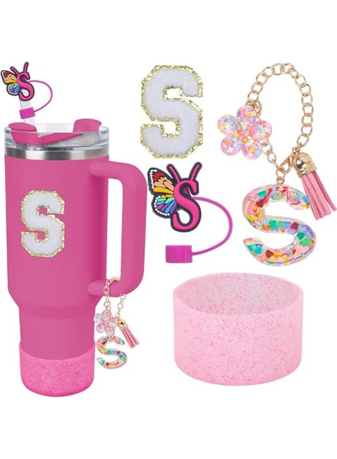 Use for Stanley Cup Accessories Charms 40oz 30oz,Compatible with Stanley Cup Letter Charms for Handle Silicone Boot,Straw Cover Topper & Sticker - Image 1
