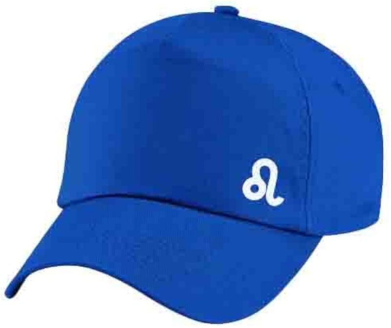 Blue Cap with Leo zodiac White Color Logo
