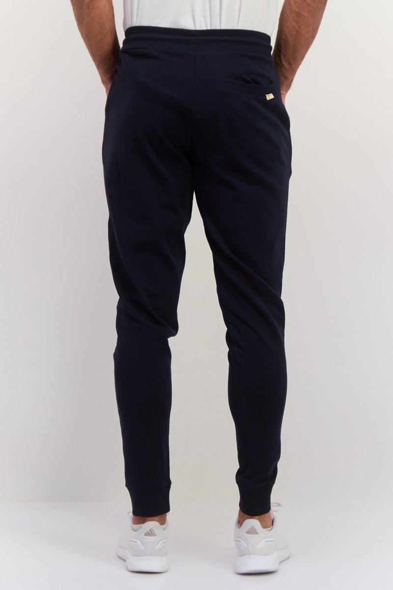 Gazzarrini سروال جوجر للرجال بسحب الحبل، أزرق داكن - Image 2