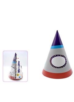 PARTY FUN 9-Inch Happy Birthday Paper Hats Vibrant Multicolor Celebration Edition Set of 6 Pcs  - Image 2