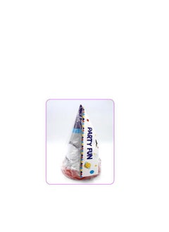 PARTY FUN 9-Inch Happy Birthday Paper Hats Vibrant Multicolor Celebration Edition Set of 6 Pcs  - Image 3
