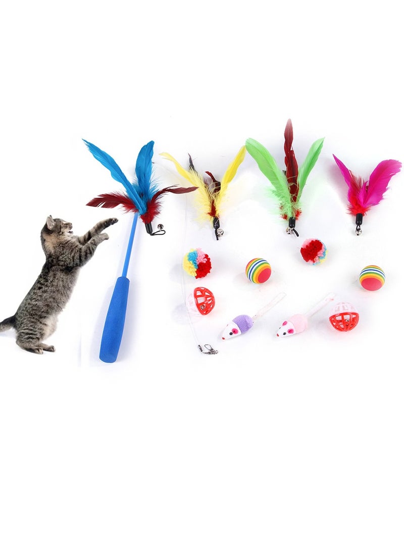Deo King 13-Piece Funny Cat Teaser Pole and Pet Toys - Image 4