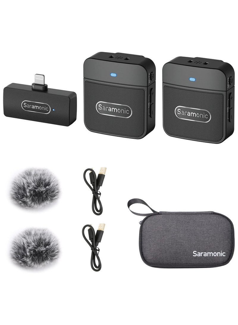 Saramonic Saramonic Blink100 B4 Wireless Lavalier Microphones for iPhone iPad 2.4GHz Plug & Play Lapel Clip-on Mic With Noise  - Image 1