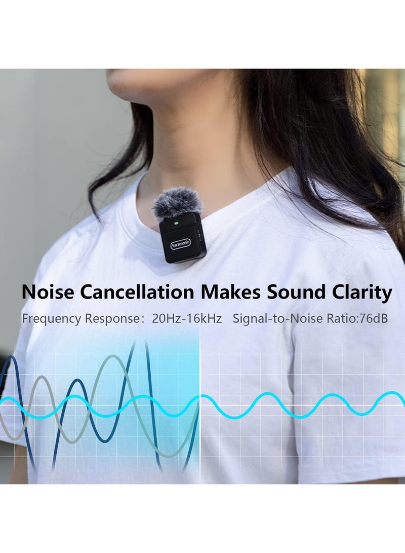 Saramonic Saramonic Blink100 B4 Wireless Lavalier Microphones for iPhone iPad 2.4GHz Plug & Play Lapel Clip-on Mic With Noise  - Image 4