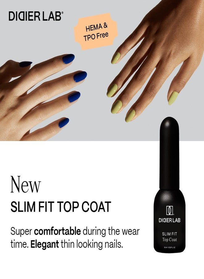 DIDIER LAB DIDER LAB - Premium No Wipe Gel Top Coat Slim Fit for Gel Nail Polish - Free of HEMA and TPO - Ultra-Thin Top Coat Gel Nail Polish for a Long-Lasting Manicure - Ideal for Weak Nails - 0.34 fl oz - Image 2
