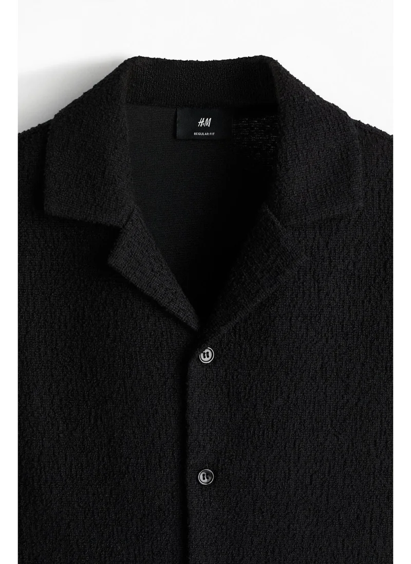 H&M Regular Fit Textured resort shirt