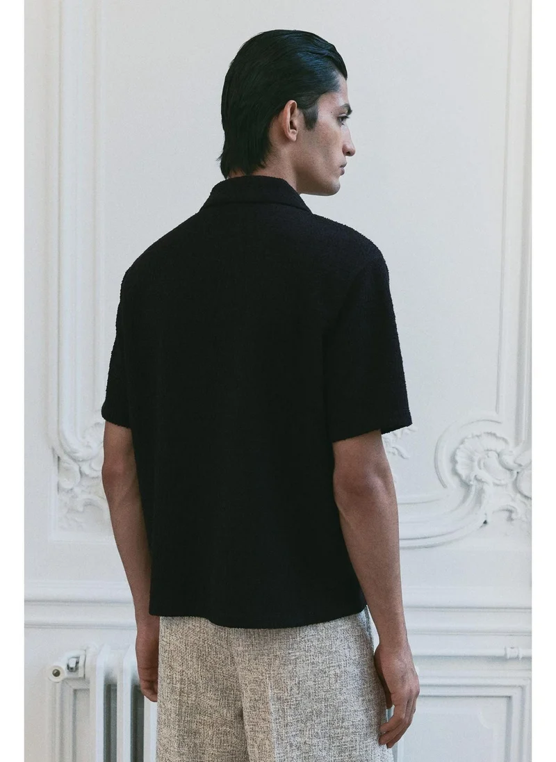 H&M Regular Fit Textured resort shirt