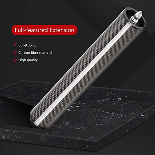 KONLLEN Pool Cue Extension 2'' 3'' 4'' 6'' 8'' 12'' Carbon Fiber Billiard Cue Extension Billiard Accessories for Pool Sticks - Image 3