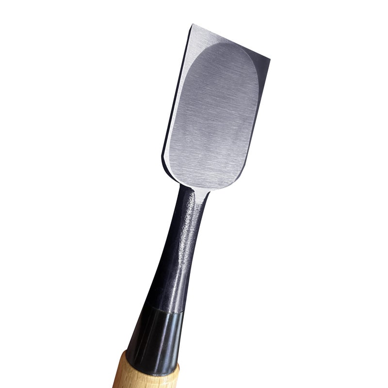 KAKURI Japanese Wood Chisel Set 3 Piece for Woodworking, Made in JAPAN, Japanese Oire Nomi for Carve, Mortise, Dovetail, Sharp Japanese Carbon Steel Blade, White Oak Wood Handle - Image 4