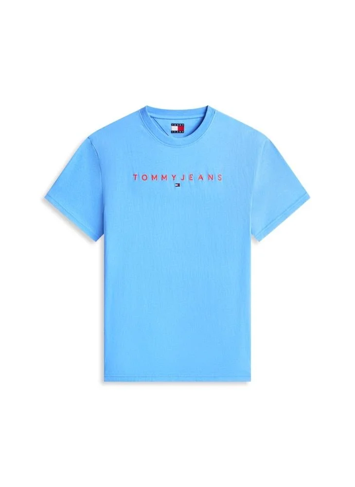 TOMMY JEANS  Linear Logo Embroidery Jersey T-Shirt for Men | Best Price UAE