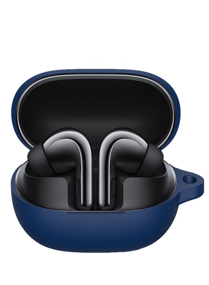 قطعة واحدة لحالة سماعات Xiaomi Redmi Buds 4 Pro مصنوعة من السيليكون الناعم المتين - غطاء مرن مقاوم للصدمات يوفر حماية شاملة 360 درجة مع سهولة الوصول للشحن - إكسسوار يمنع الخدوش والسقوط والغبار - Image 2