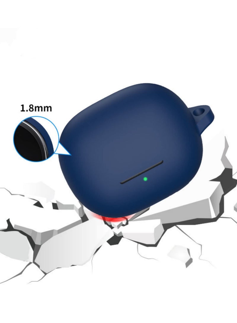 قطعة واحدة لحالة سماعات Xiaomi Redmi Buds 4 Pro مصنوعة من السيليكون الناعم المتين - غطاء مرن مقاوم للصدمات يوفر حماية شاملة 360 درجة مع سهولة الوصول للشحن - إكسسوار يمنع الخدوش والسقوط والغبار - Image 5