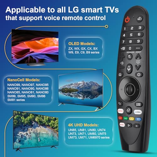 ENJOYLink Voice-Magic-for-LG-TV-Remote-Control-Replacement Compatible with LG Smart OLED Thinq Webos TVs for AKB75855501 AN-MR24gn MR23gn MR22gn MR21ga MR20ga - Image 3