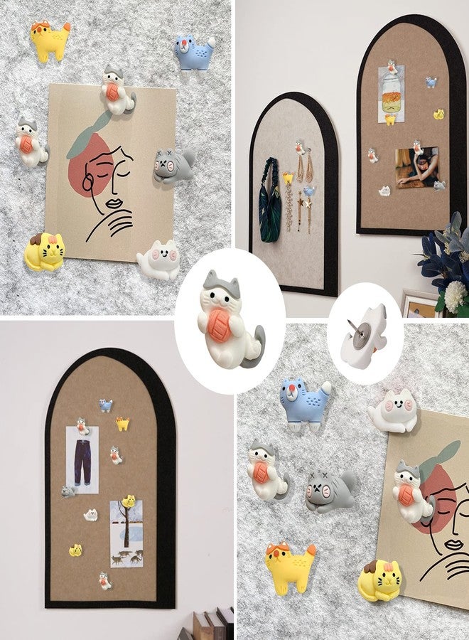 LLDYNW 30 pcs Cat Push Pins Cute Thumbtacks Cartoon Pushpins for Cork Board Photo Memo Paper Menu Maps Drawing Pins - Image 3