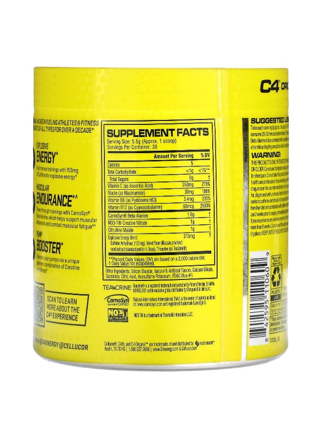 C4  Cellucor C4 / سيلوكور، C4 الأصلي، قبل التمرين، قنبلة مثلجة، 5.8 أونصة (165 جرام) - Image 2
