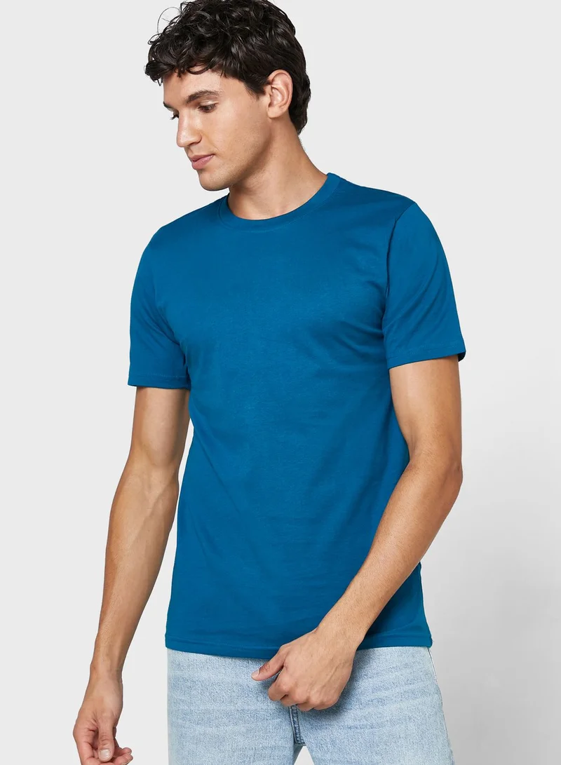 Seventy Five Basics 5 Pack Essential Crew Neck T-Shirts