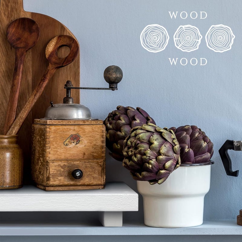 Nuogo Wood Riser Tray Soap, Stand Soap Tray for Kitchen Sink, Wood Pedestal for Kitchen Counter Sink Stand Decorative Rustic Bathroom Dishes Plant Bottles Candles Display(12 x 7 Inch,White) - Image 4