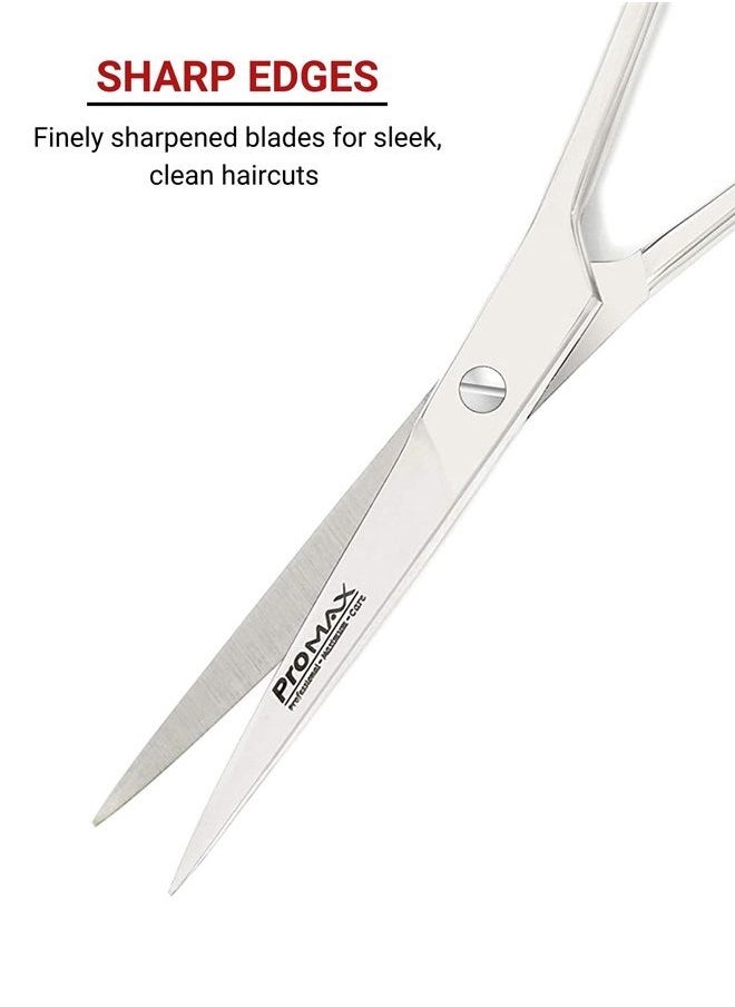 ProMaxCare - Professional Barber/Salon Razor Edge Hair Cutting Scissors/Shears 6.5" Ice Tempered Stainless Steel Reinforced With Chromium To Resist Tarnish and Rust -210-10225 - Image 1