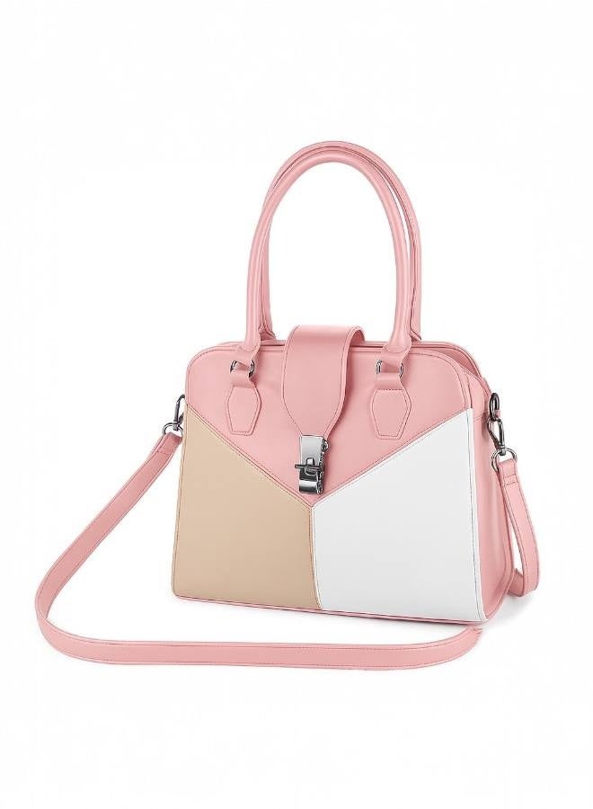 Women’s Handbag and Crossbody – pink with Multicolor Design and Elegant Style - Image 2