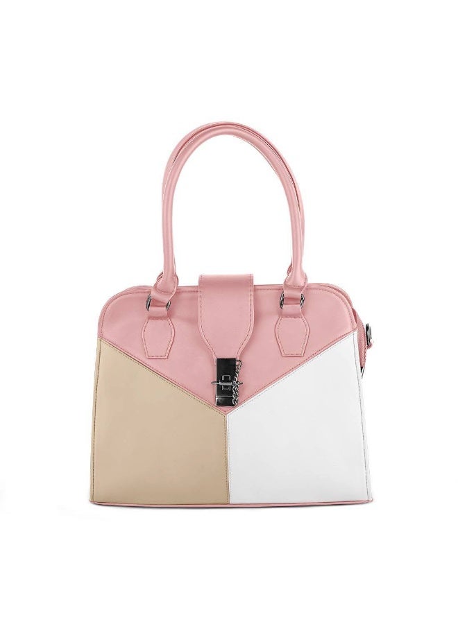 Women’s Handbag and Crossbody – pink with Multicolor Design and Elegant Style - Image 3