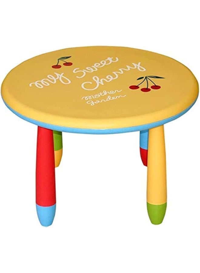 Rainbow Toys Children's table Kids Circle Shape Table For Nursery Kindergarten Plastic Desk, for indoor and outdoor use - Image 1