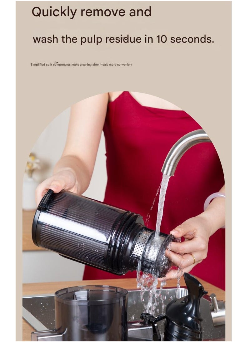 SAVTM Slow Juicer 250W | 200ml Capacity | Stainless Steel Juicer | 55 RPM | Continuous Operation for Up to 10 Minutes | Durable & Compact Design  - Image 5