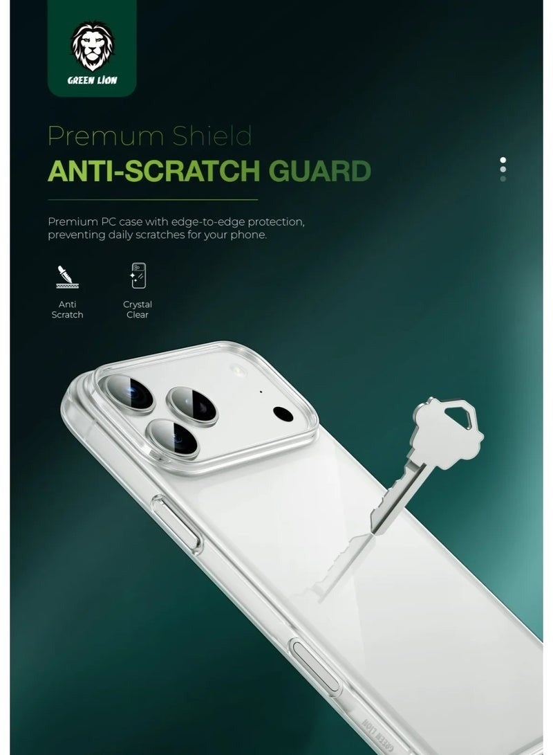 GREEN LION iPhone 17 Pro Delgado PC Case / Waterproof / Strong and handy / lightweight / Anti Fingerprint / HD Clarity - Clear - Image 3