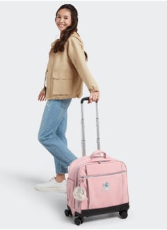 kipling Kipling New Storia Kids' 4-Wheeled School Trolley Bag with 15.6 inch Laptop Compartment Bridal Rose  - Image 4