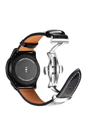 Black Bamboo Silver Buckle