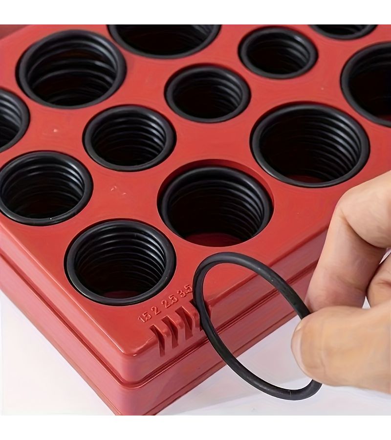 419 قطعة من طقم إصلاح حلقات O-ring لتكييف الهواء في السيارات، حلقات مطاطية ذات مقطع عرضي دائري لإصلاح الأنابيب، صيانة السيارات، أنابيب إغلاق الحنفيات. - Image 3